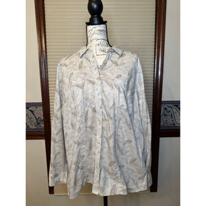 Sonoma 1X Feather Button Up Shirt